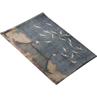 千里江山图大观茶论瑞鹤图 茶席禅意干泡桌旗茶桌布宋风画茶巾