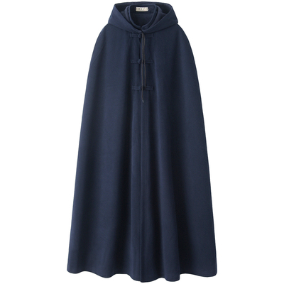 武当山冬款加厚加绒保暖道袍披风