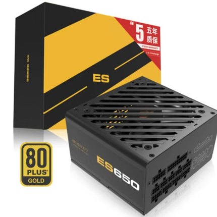 爱国者金牌全模组ATX3.0ES650W/750W/850W白色台式机主机双路电源