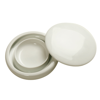 仿古釉白瓷墨碟防干墨碟