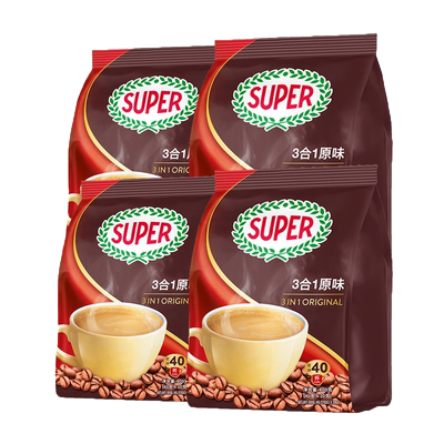 进口super超级牌炭烧榛果白咖啡
