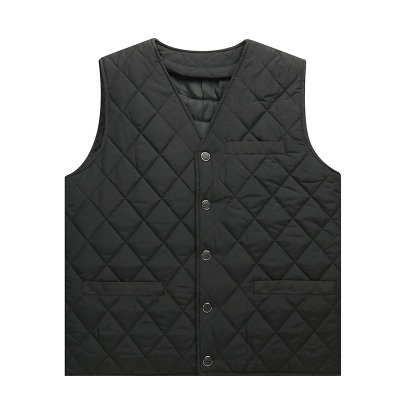 皮毛一体加绒加厚爸爸装保暖背心