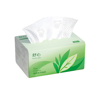 绿茶清香5层500张加厚抽纸