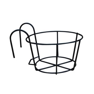 阳台挂架花盆架可移动铁艺悬挂式简约单个绿萝肉肉植物挂栏杆架子