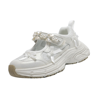 NIDZ小女孩公主凉鞋轻便透气儿童玛丽珍运动鞋夏季女童休闲老爹鞋