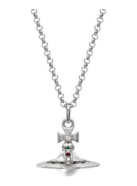【新品】Vivienne Westwood西太后NEW TINY ORB银色立体土星项链
