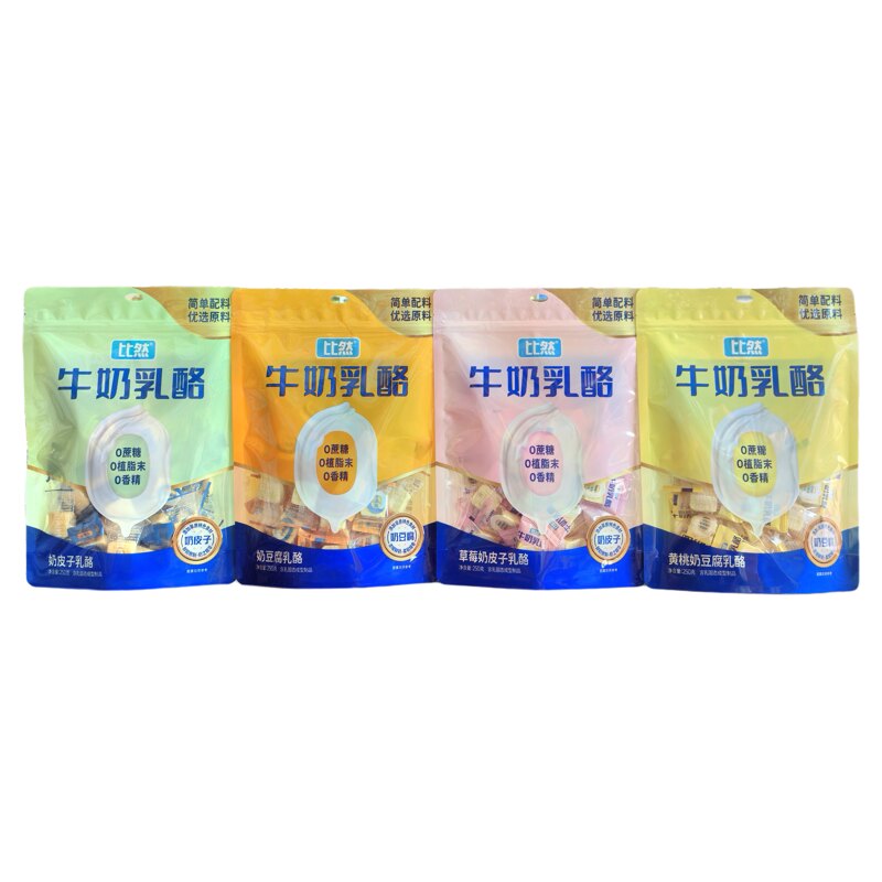 内蒙特产比然牛奶乳酪奶皮子奶豆腐0蔗糖0植脂末0香精简单配料2袋