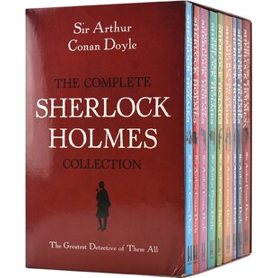 The Complete Sherlock Holmes Collection 夏洛特福尔摩斯探案全集9册英文原版 推理小说章节书 学生课外阅读素材读物 完整收藏版