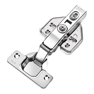 铰链304不锈钢飞机直中弯合页二段力全阻尼缓冲烟斗折叠橱柜门