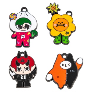 GMMTV周边卡通金属徽章小卡应援ERMPOON摆挂件送礼物PAODY冰箱贴