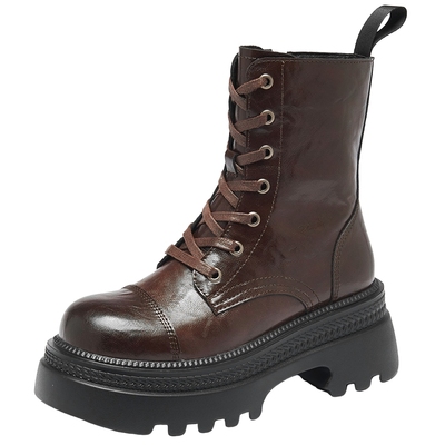 达芙妮靴子马丁短靴女西部牛仔