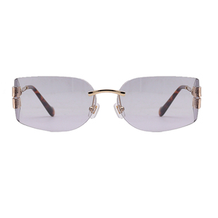 2025新款超轻无框墨镜女高级感一片式字母时尚百搭太阳眼镜MU A51