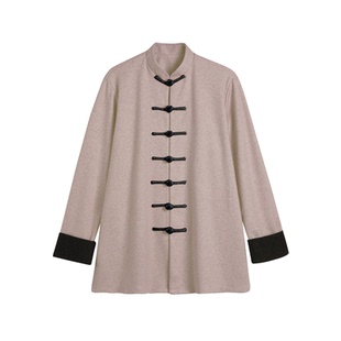 冬季保暖太极服女男款新款加厚加绒外套高端日常太极八段锦练功服