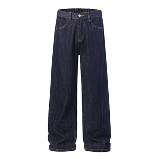 班尼路SK牛仔裤男2025秋季新款宽松直筒复古美式百搭休闲裤子男YS