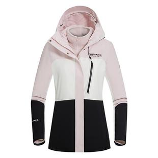 NORTHLAND诺诗兰抓绒三合一冲锋衣女士秋冬户外保暖登山徒步外套