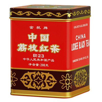 金帆牌荔枝红茶送红茶茶包