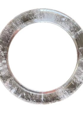 天然细圆条白水晶现货水晶手镯