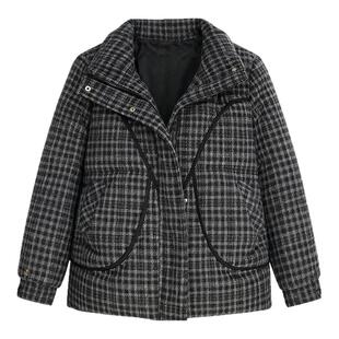 洋气大码羽绒棉服女冬季新款流行气质棉袄妈妈装保暖复古棉衣外套