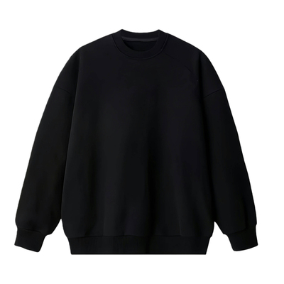 新款男士宽松圆领加绒加厚卫衣