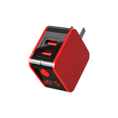 智能自动充电器双口插头安卓手机