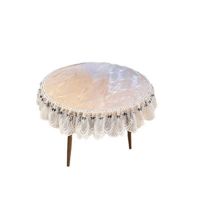 蕾丝圆形桌布防水防油