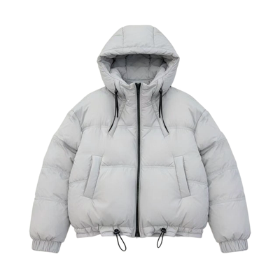 短款连帽羽绒服外套女冬季2025