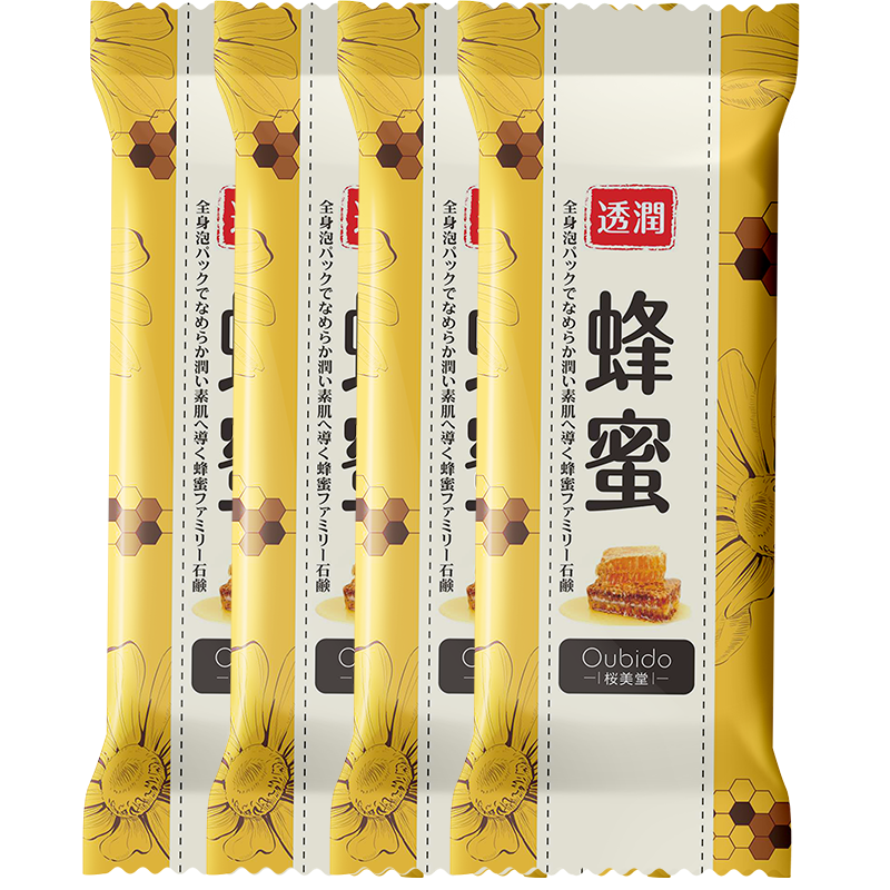 日本进口樱美堂蜂蜜家庭装香皂