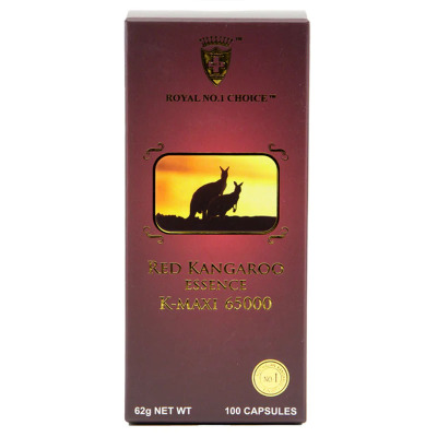 2029年澳洲直邮Wealthy Health 富康 高浓缩红袋鼠精65000mg100粒