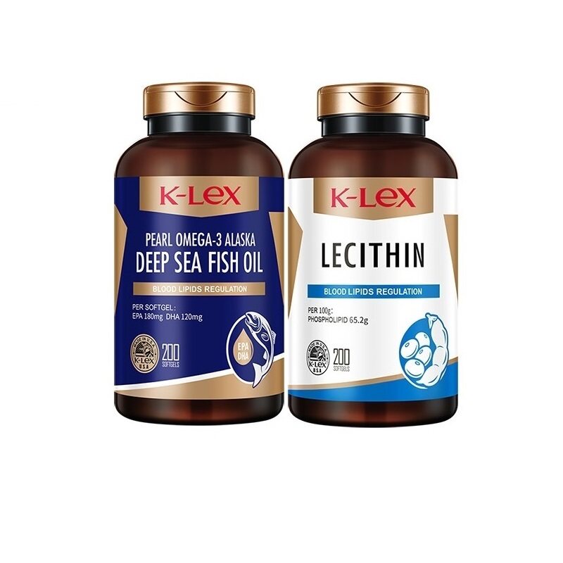美国原装进口鱼油+磷脂孝敬老人