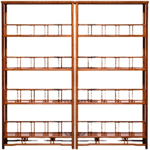 红木家具花梨木书架落地组合实木中式刺猬紫檀多层书橱展示置物架