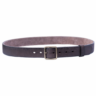 山岩 日版美式复古腰带 3.7CM宽男用皮带 手工水洗做旧效果 铜扣