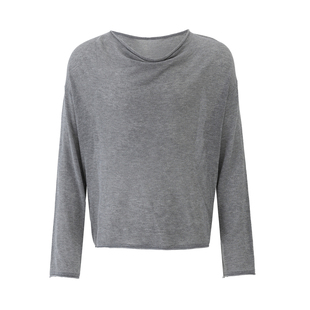 BALIANG「捌樑」皦 'radiance' 天爽亚麻透感荡领卷边罩衫打底衫