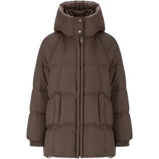 LAGOGO巴恩风羽绒服女拉谷谷2025年冬季新款连帽外套OCYY53XA48