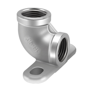 304不锈钢铜带座弯头内外丝45/90度弯接头双内丝4分6分铝塑管配件