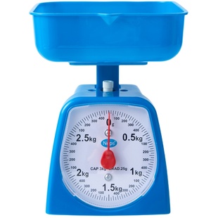 教学盘秤学生千克秤厨房机械称三年级学习教具称家用弹簧天平台称