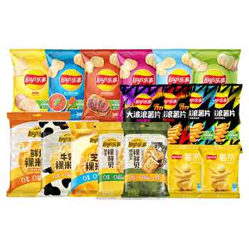 乐事原薯片40g零食大礼包15包包邮618抢先购券后34元包邮