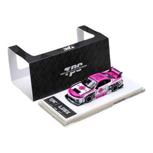 现货 TPC 1:64 日产 S15 改装版 粉白蓝白 前盖可开 合金汽车模型