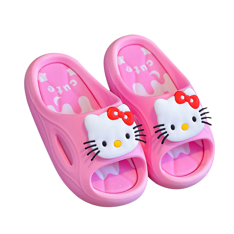 卡通小猫儿童拖鞋女童厚底防滑夏