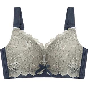 千奈美本命年大红色内衣大胸显小内衣女薄款全罩杯大码G杯文胸罩