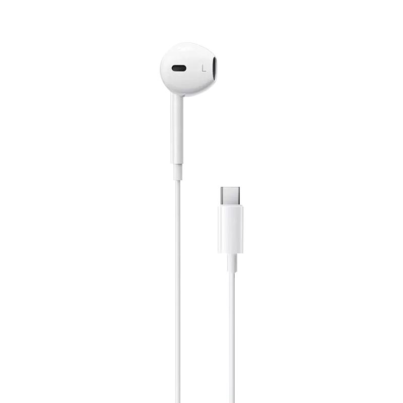 原装正品适用苹果有线耳机iphone16/15/14/13/12promax扁头typec8