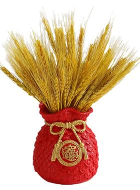 创意麦穗大麦干花客厅摆件