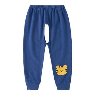 开裆裤男宝宝叉叉裤外穿男童纯棉薄款秋裤婴儿春秋夏儿童开档裤子