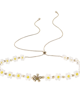 she’s珍珠花朵高级感原创项链