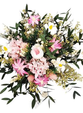 北欧风绣球玫瑰森系永生干花花束
