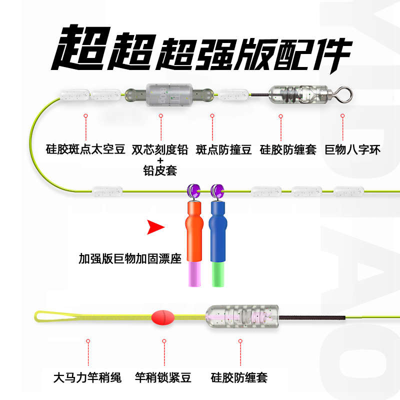 进口原丝大物线组主线成品全套鱼线主线超强拉力青鱼鲟鱼巨物线组