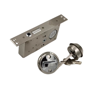 宏泰DJ05嵌入式隐藏灵性锁监狱智能断电锁带钥匙电机锁楼宇门暗装