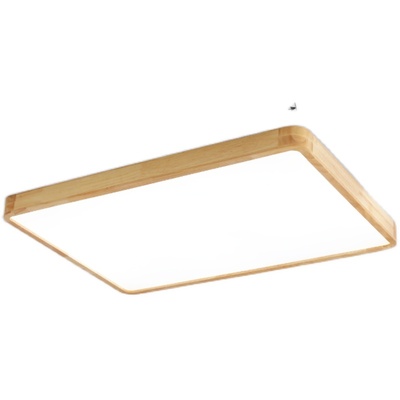 实木LED吸顶灯客厅卧室房间灯具