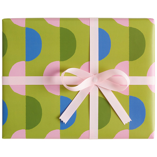 纸象公园原创设计条纹经典几何图案简约色彩生日礼物包装纸礼品纸