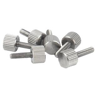 304不锈钢圆形手拧螺丝单头滚花平头小头螺钉M2M2.5M3M4M5M6M8mm