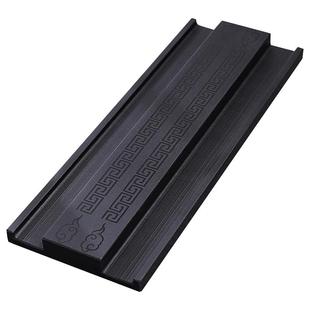 放功夫茶具杯子的架子天然乌金石茶道配件石材晾杯架收纳沥水杯托